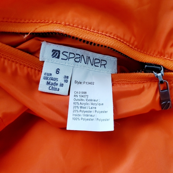 SPANNER Vest Jacket NOVIA Reversible Acrylic Geometric Design - Picture 5 of 6